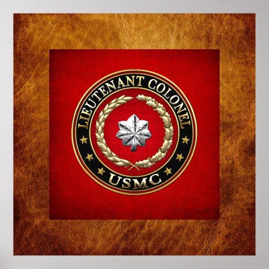 U.S. Marines: Oberstleutnant (USMC LtCol) [3D] Poster (Vorne)