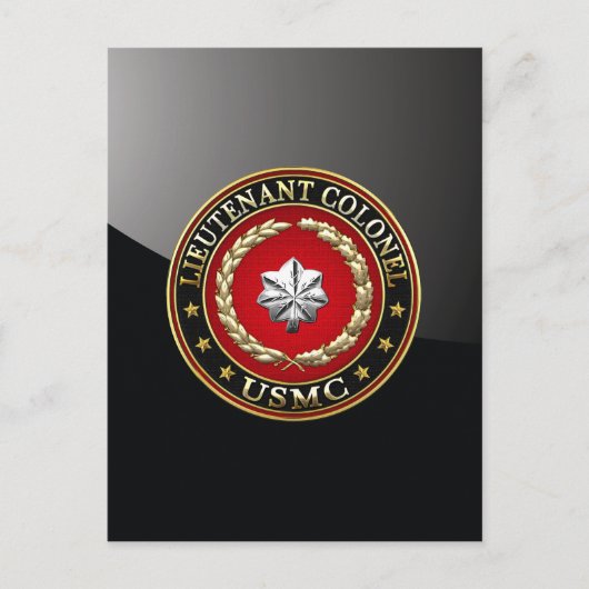 U.S. Marines: Oberstleutnant (USMC LtCol) [3D] Postkarte (Vorderseite)