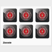 U.S. Marines: Offizier der Haftbefehl 1 (USMC WO-1 Quadratischer Aufkleber (Blatt)