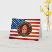 U.S. Marines: Sergeant Major (USMC SgtMaj) [3D] Karte (Gelbe Blume)