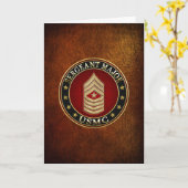 U.S. Marines: Sergeant Major (USMC SgtMaj) [3D] Karte (Gelbe Blume)