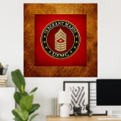 U.S. Marines: Sergeant Major (USMC SgtMaj) [3D] Poster (Heimbüro)