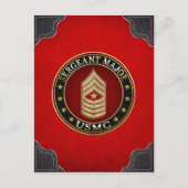 U.S. Marines: Sergeant Major (USMC SgtMaj) [3D] Postkarte (Vorderseite)