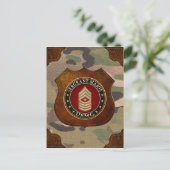 U.S. Marines: Sergeant Major (USMC SgtMaj) [3D] Postkarte (Stehend Vorderseite)