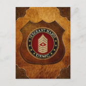 U.S. Marines: Sergeant Major (USMC SgtMaj) [3D] Postkarte (Vorderseite)