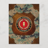 U.S. Marines: Zweiter Leutnant (USMC 2ndLt) [3D] Postkarte (Vorderseite)