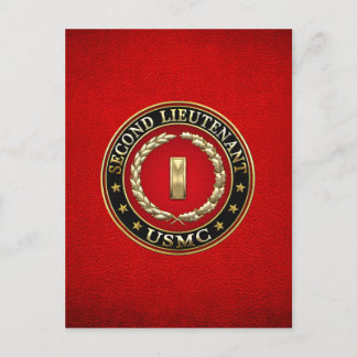 U.S. Marines: Zweiter Leutnant (USMC 2ndLt) [3D] Postkarte