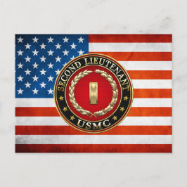 U.S. Marines: Zweiter Leutnant (USMC 2ndLt) [3D] Postkarte