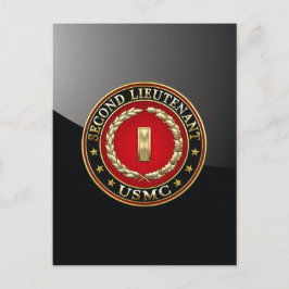 U.S. Marines: Zweiter Leutnant (USMC 2ndLt) [3D] Postkarte