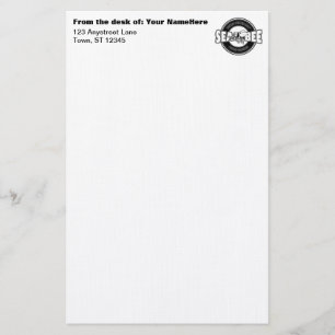 U.S. MarineSeabee Briefpapier