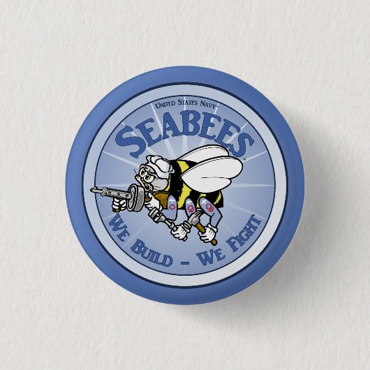 U.S. MarineSeabee Button (Vorderseite)
