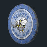 U.S. MarineSeabee Dartscheibe<br><div class="desc">Für das stolze wir Marineveteran auf Ihrer Liste, eine Grafik eines Marine Seabee (Columbium-Bau Bataillon) kennzeichnend. Ein perfektes Geschenk für den Seebienen-Tierarzt auf Ihrer Liste!</div>