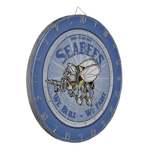 U.S. MarineSeabee Dartscheibe (Vorderseite Links)