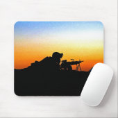 U.S. Marinesoldat stellt Mousepad (Mit Mouse)