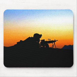 U.S. Marinesoldat stellt Mousepad