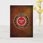 U.S. Marinesoldaten: Oberst (USMC Col.) [3D] Karte (Gelbe Blume)