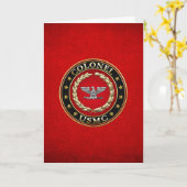 U.S. Marinesoldaten: Oberst (USMC Col.) [3D] Karte (Gelbe Blume)