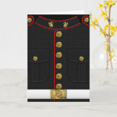 U.S. Marinesoldaten: Usmc-formale Uniform [3D] Karte (Gelbe Blume)