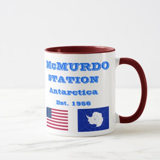 U.S. McMurdo Antarktis Souvenir Tasse (Rechts)