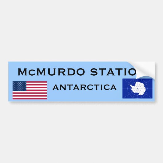 U.S. - McMurdo die Antarktis Autoaufkleber (Vorne)