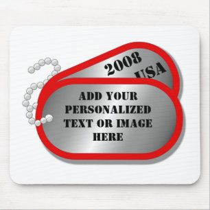 U.S. MILITÄR - Erkennungsmarken Mousepad