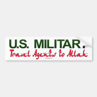 U.S. Militär: Reise-Agenten zu Allah Autoaufkleber