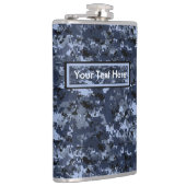 U.S. Militärische blaue Tarnung 6-Unze- oder 8 Flachmann (Rechts)