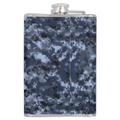 U.S. Militärische blaue Tarnung 6-Unze- oder 8 Flachmann (Rückseite)