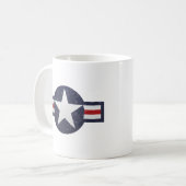 U.S. Military Aviation National Roundel Insigna Kaffeetasse (Vorderseite Links)