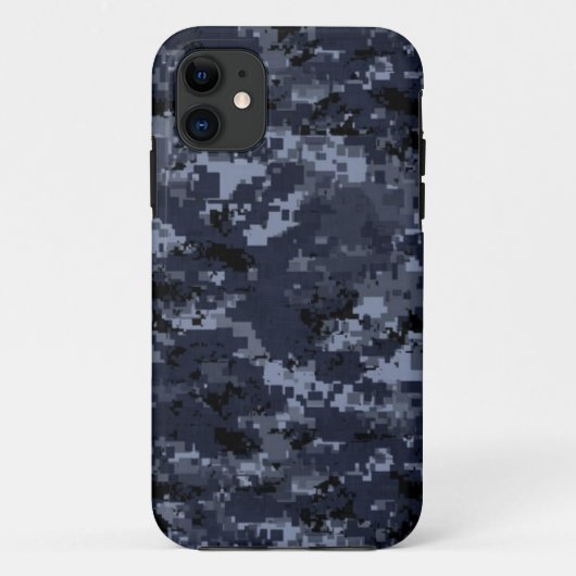 U.S. Military Blue Camouflage Case-Mate iPhone Hülle (Rückseite)