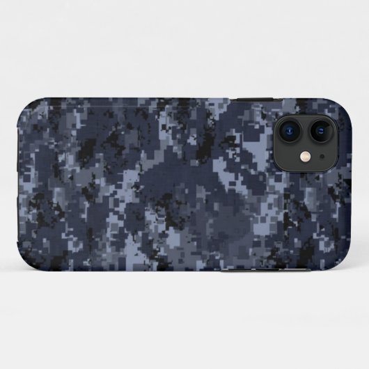 U.S. Military Blue Camouflage Case-Mate iPhone Hülle (Rückseite (Horizontal))