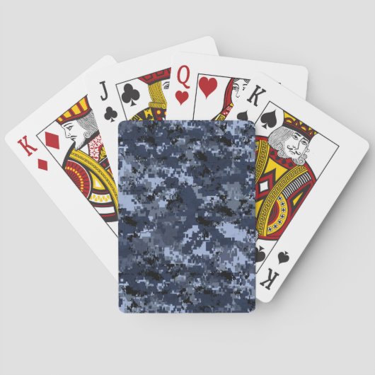 U.S. Military Blue Camouflage Spielkarten (Rückseite)