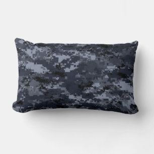 U.S. Military Blue Digital Camouflage Pillow Lendenkissen