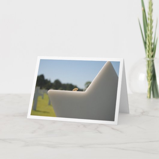 U.S. Military Cemetery in Normandy, Frankreich Karte (Vorderseite)