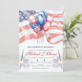 U.S. Military Retirement Invitation Einladung (Stehend Vorderseite)