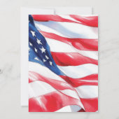 U.S. Military Retirement Patriotic Flag Einladung (Rückseite)