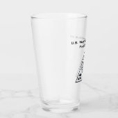 U.S. Naval School of Fotografy Glass Tumbler B&W (Rechts)