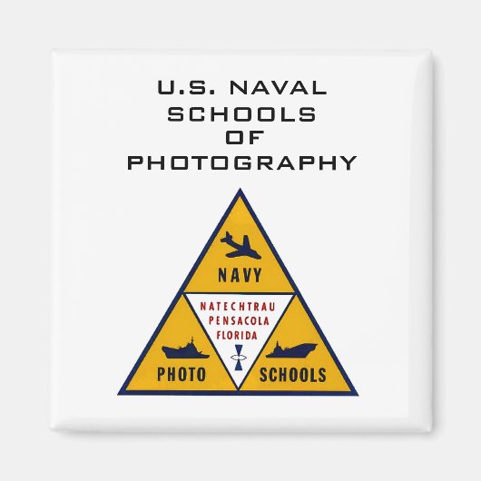 U.S. Naval Schools of Fotogray (Color) Magnet (Vorne)