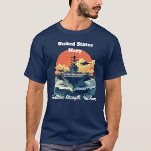 U.S. Navy Carrier T-Shirt - Tradition & Freiheit