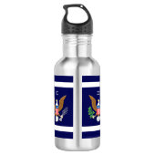 U.S. Navy colors with Defense emblem Personalize Edelstahlflasche (Rückseite)