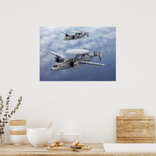 U.S. Navy E-2D Advanced Hawkeye Poster (Küche)