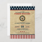 U.S. Navy Farewell Party - Rekrutierungstraining Postkarte (Vorne/Hinten)