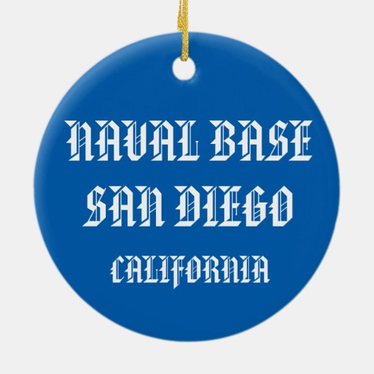 U.S. Navy® Marinebasis-San Diego Keramikornament (Hinten)