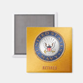 U.S. Navy Remüde Magnet (Vorderseite/Rückseite)