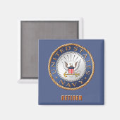 U.S. Navy Remüde Magnet (Vorderseite/Rückseite)