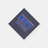 U.S. Navy Remüde Paper Napkin Serviette (Ecke)