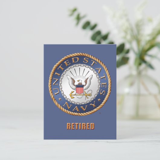 U.S. Navy Remüde Postkarte (Stehend Vorderseite)