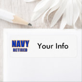 U.S. Navy Remüde Rücksendeadressen-Aufkleber (Insitu)