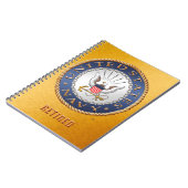 U.S. Navy Remüde Spiral Foto Notebook Notizblock (Linke Seite)