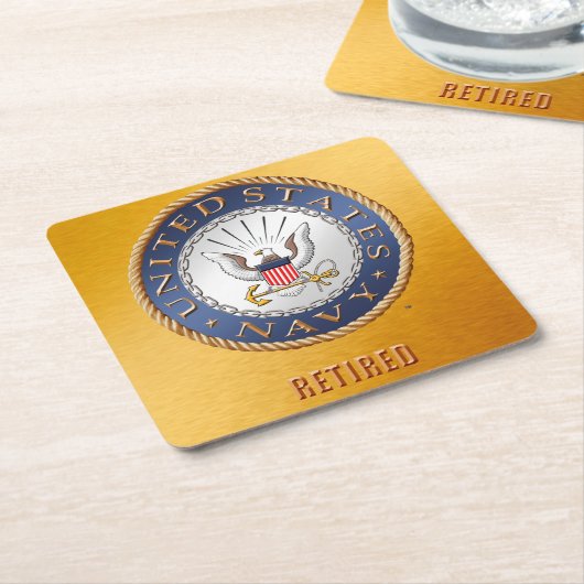 U.S. Navy Rent Paper Untersetzer (angewinkelt)